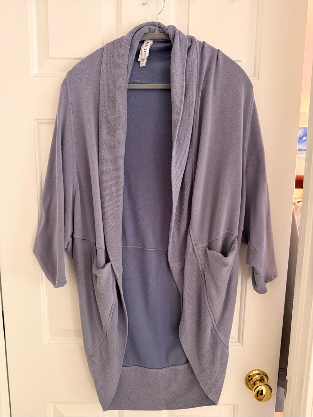 Cozy Open-Front Lavender Cocoon Wrap